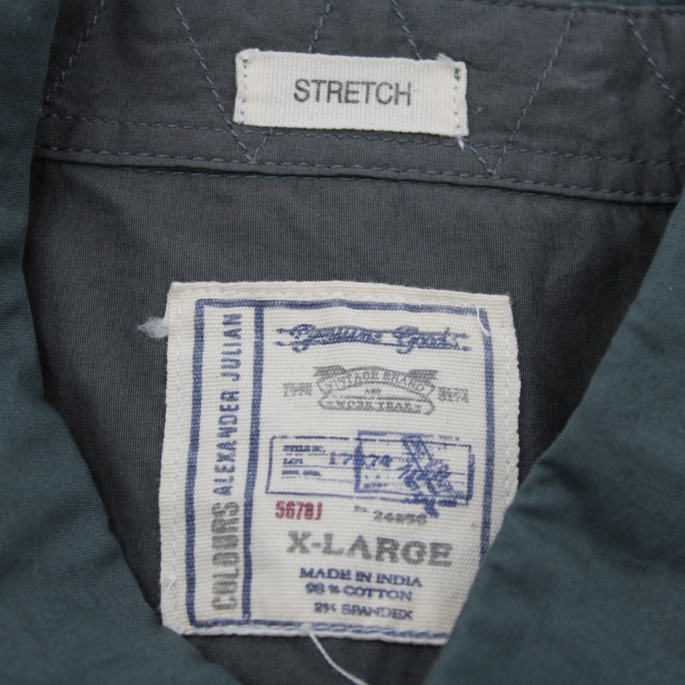 Alexander Julian Men’s XL Utility Button-Up Shirt Olive/grey - Picture 4 of 8